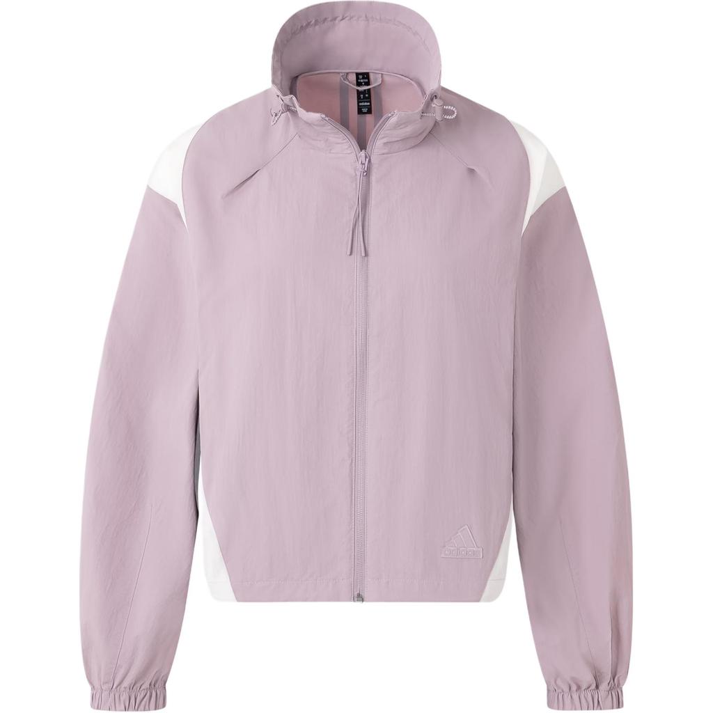 Adidas Woven Jacket Logo Color Blocked Sports Casual Loose Fit Jacket Women Jacket Purple Pink JP1457