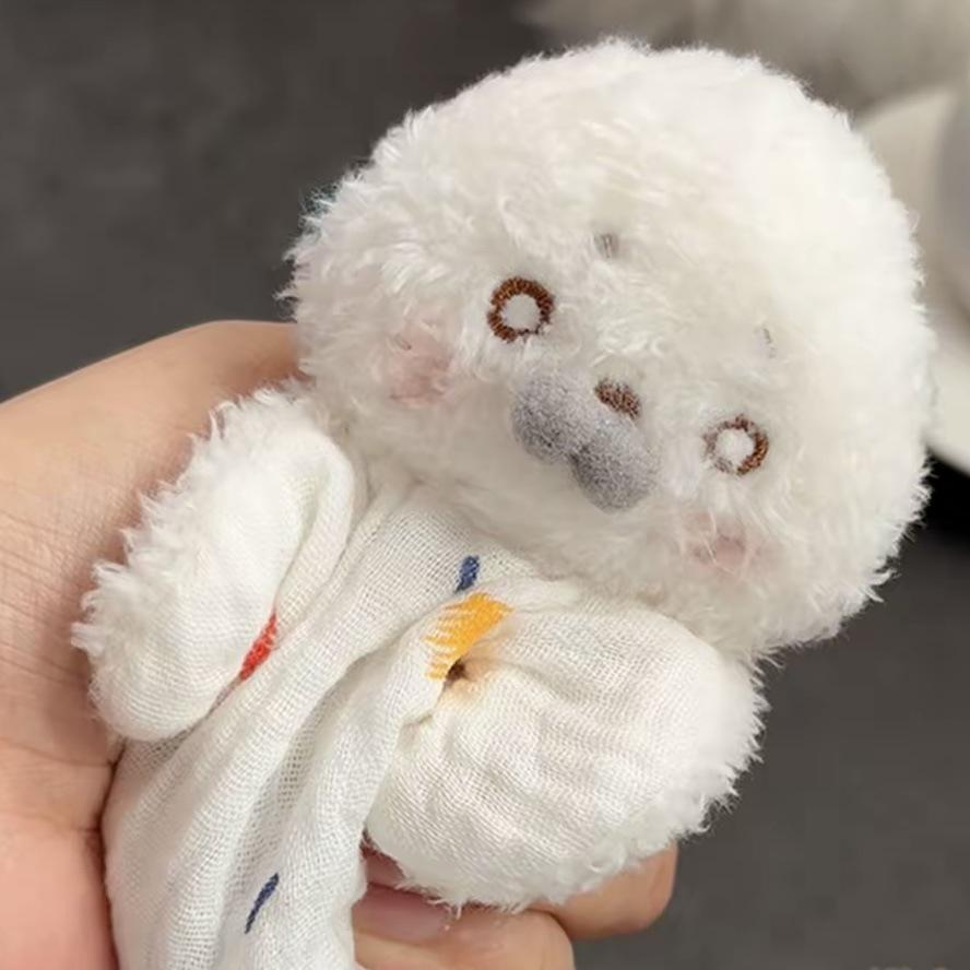 Stress Relief Plush Toy Cute Cartoon Healing Soothing Seal Bean Bag With Hanging Rope Funny Sensory Toy Birthday Gifts For Girls