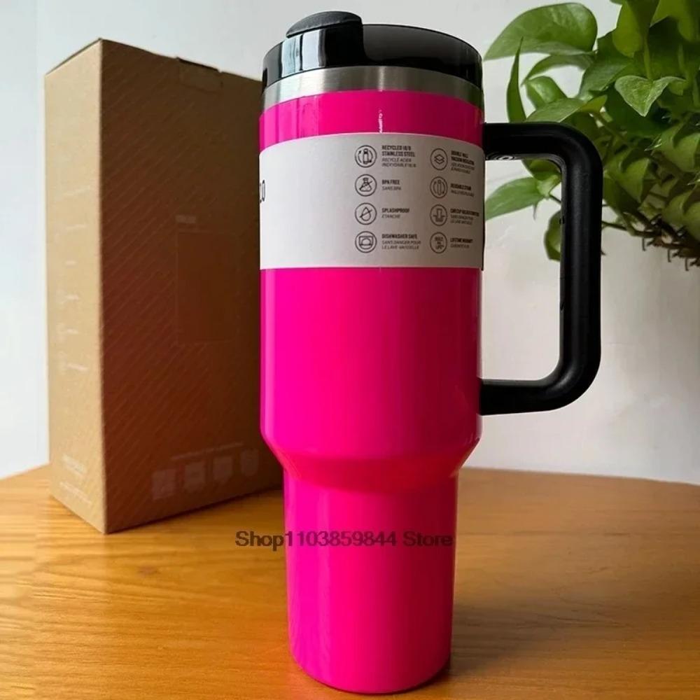 2025 Large Capacity 40Oz Stainless Steel Vacuum Flask - Insulated Tumbler Cup with Lids and Straws, Perfect for Travel