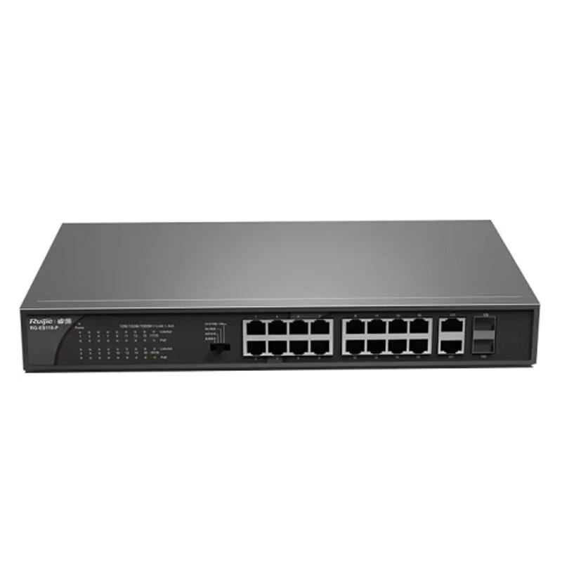 Ruijie 16-Port Fast Ethernet PoE Unmanaged Switch
