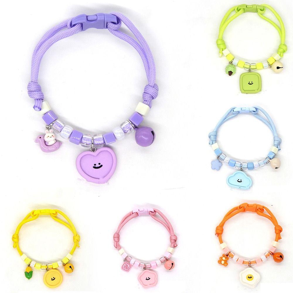 Cartoon Cartoon Small Pendant Adjustable Pet Cat Dog Necklace New Puppy Neck Ornament Accessories