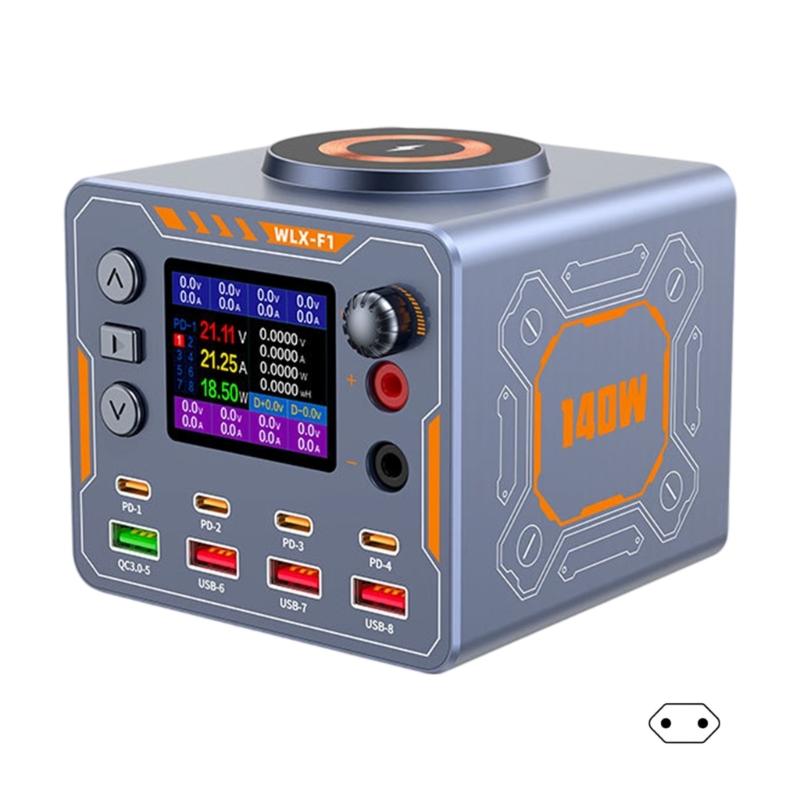 

High Efficiency Power Adapter USB 140W Output and Type C Port Desktop Charging Hub Perfect for Simultaneous Charging 1