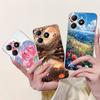 4G Clear For Realme Note 60 Case RMX3933 Luxury Butterfly Love Flowers Cool Lion Painted Phone Case For Realme Note 60X RMX3938