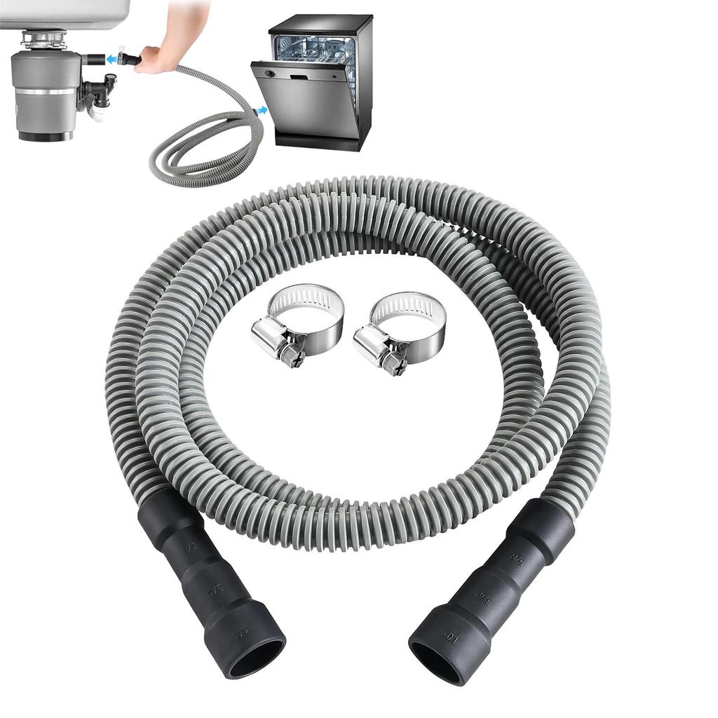 Dishwasher Drain Hose Universal Washing Machine Dishwasher Drain Waste Hose AC Drainage Hose Dehumidifier Drain Hose With Clamp