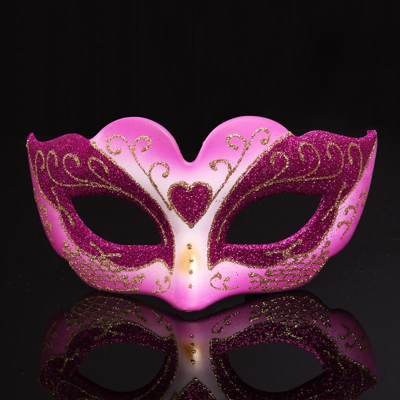 Nova Máscara Facial Meia Face Europeia e Americana de Halloween para Festival de Performance Infantil Festa Baile Infantil