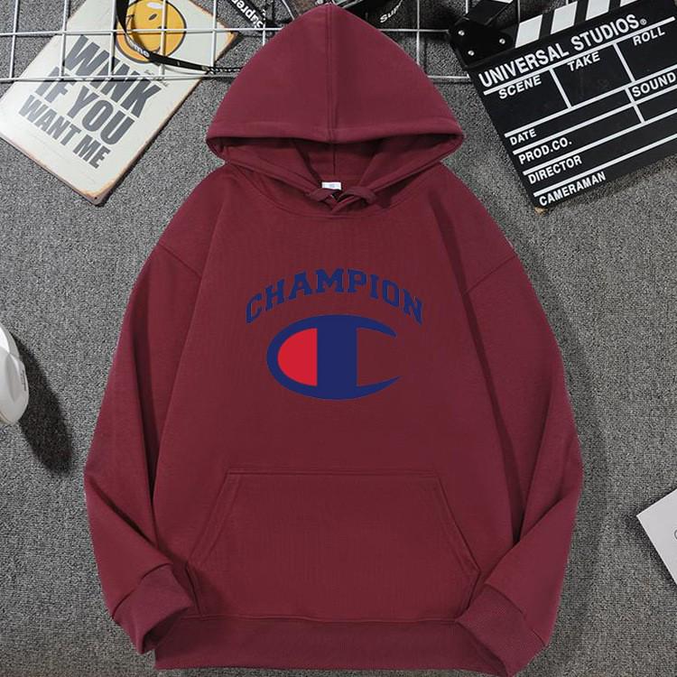Men's & Women's Trendy Champion Hoodie: Casual Loose Fit, Spring/Autumn Style with Letter Design