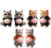Wemitas Dog and Cat Belly Puchi Puchi 3D Relief Sticker Set 6 Sheets