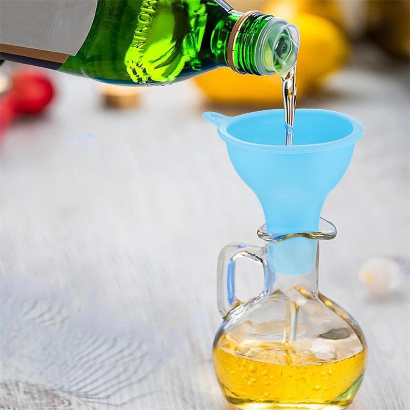 4 stk Bred munn trakt Fleksibel kryddersaus Syltesett For Hjem Restaurant Kjøkken Klemflasker Krukker Bokser