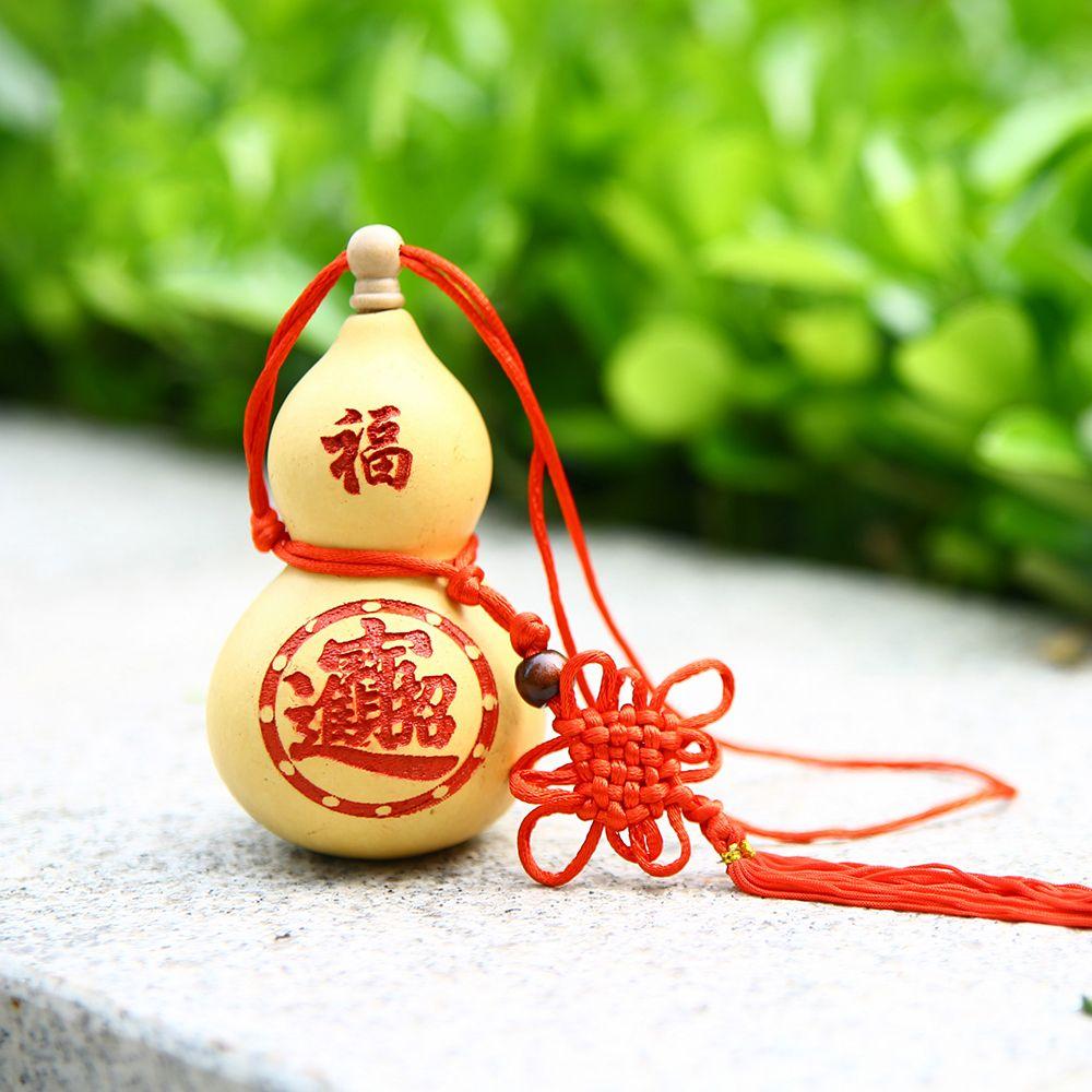 and Luck with Tassel Tai Chi Handmade Gourd Crafts Housewarming Gift Hanging Ornament Home Decor