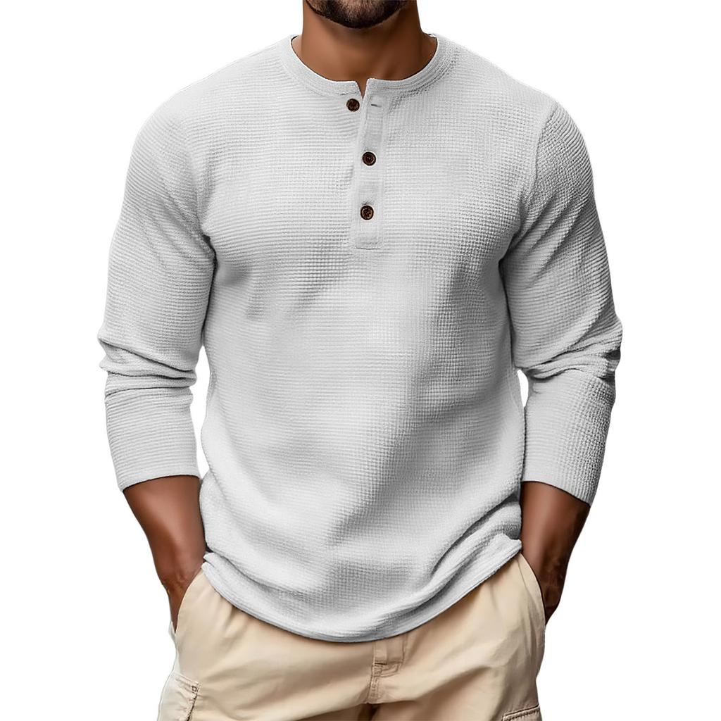 Men's Hoodie Loose Long Sleeves Round Neck