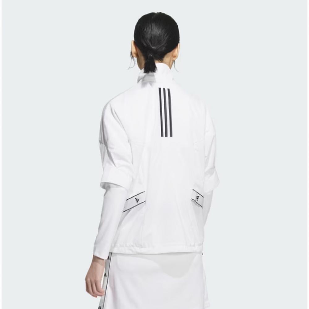 AdidaS Golf Women S Short Sleeve Windbreaker Windready Quarter Zip Short Sleeve Anorak Im7216