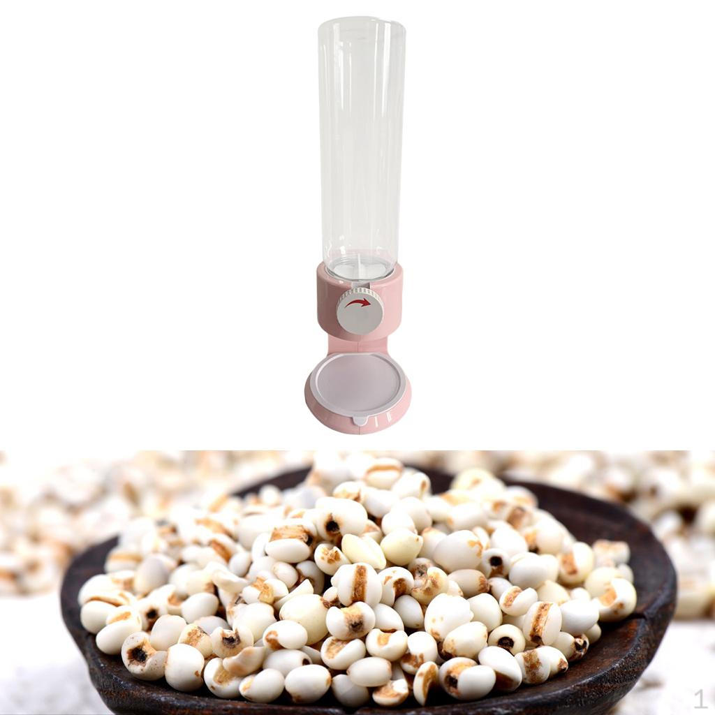 Cereal Dispenser Dry food Container Machine/Countertop Storage Food, for Cereal, Nuts, Rice, Candy, розовый