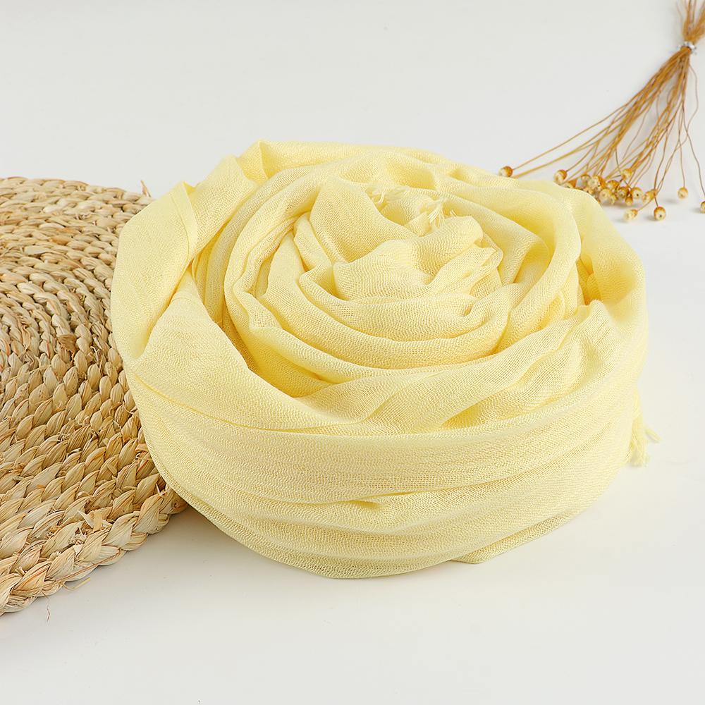 New Big Size Cotton Linen Hijab Scarf Women Muslim Shawls Soft Headscarf Wraps Solid Headband Bandana Bufandas Foulard 190*100cm