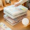 Large Capacity Double-layer Transparent Marker Pen Storage Box, High-value Desktop Double-layer Storage Pen Holder