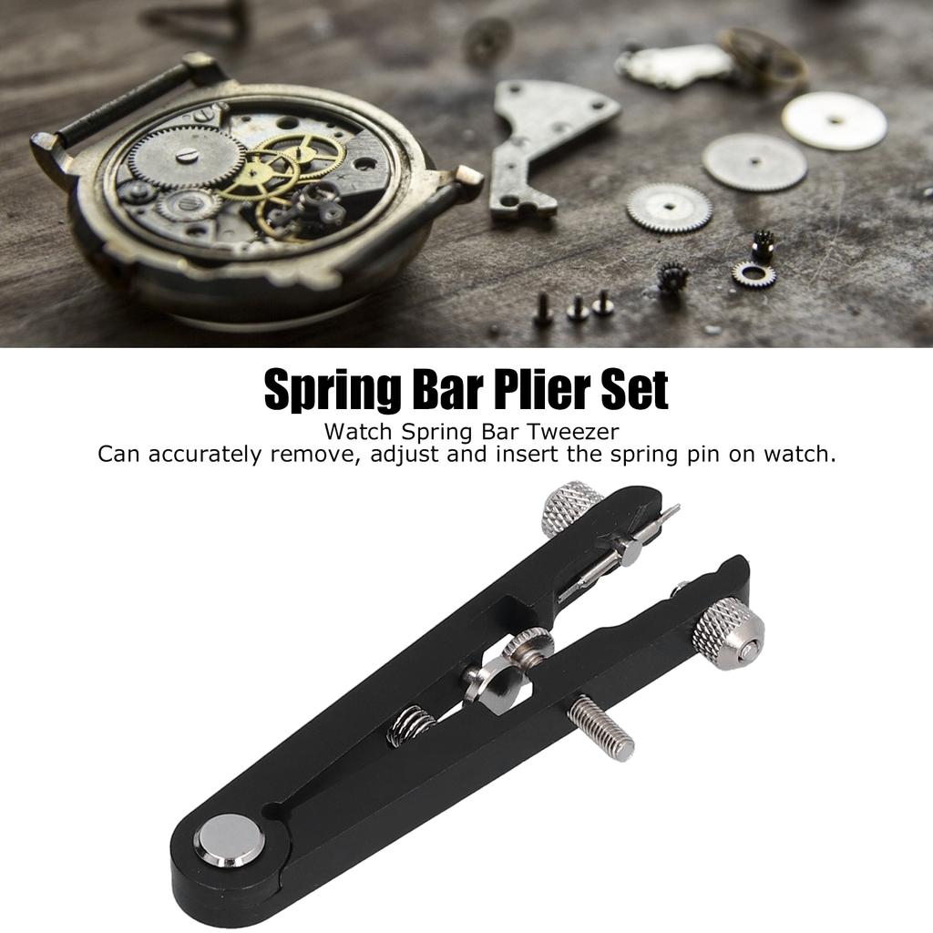 Watch Spring Bar Tweezer V Shape Plier Pin Strap Band Remover Removal Tool Set Kit for Repair