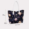 Elegant Floral Print Tote Bag for Women Casual Large Capacity Handbag for Daily Commute Travel Shopping