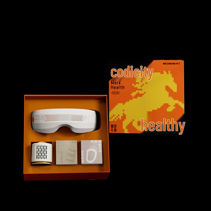 HEZHENG Eye Massager & Smokeless Moxibustion Jar Gift Set CN plug (adapter included)