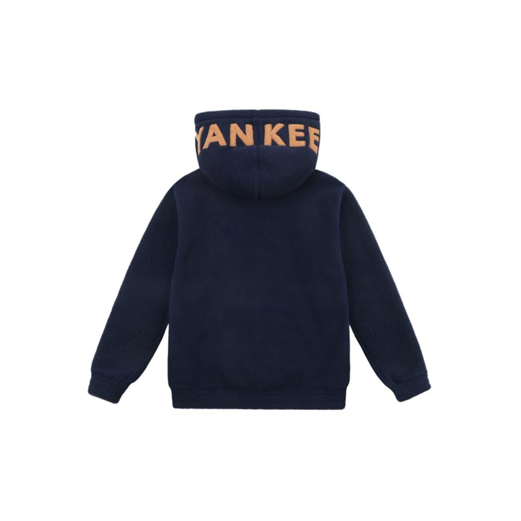 MLB New York Yankees Lambswool Hoodie Unisex Hoodies Blue 31HDF1061-50N