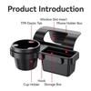 Portable Car Door Cup Holder Window Drink Bottle Holder Stand Phone Pocket Hanging Storage Rack with Auto Interior Accessories