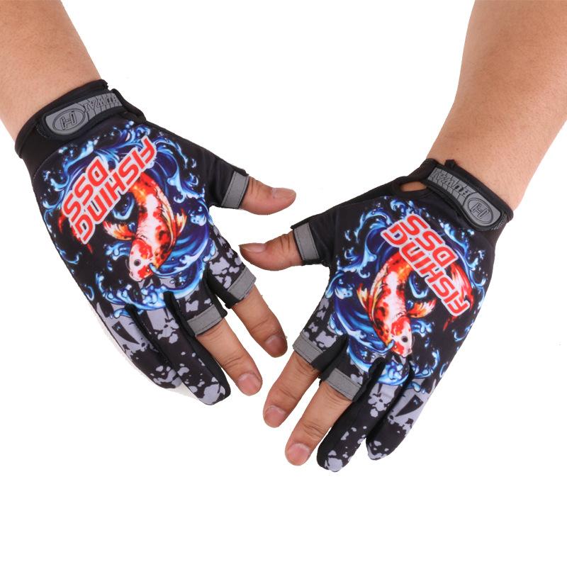 

Fishing Gloves for Spring and Summer Men and Women Thin Outdoor Sports Cycling Gloves Touch Screen Lure Finger Fishing Gloves One Size