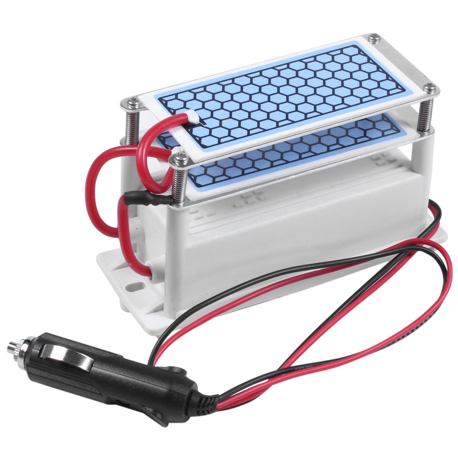 Ozone Generator Car 12V 10G Portable Plate Air Purifier Air Sterilizer Car Ozone Air Air Cleaner Ozonizer Odor Black  blue