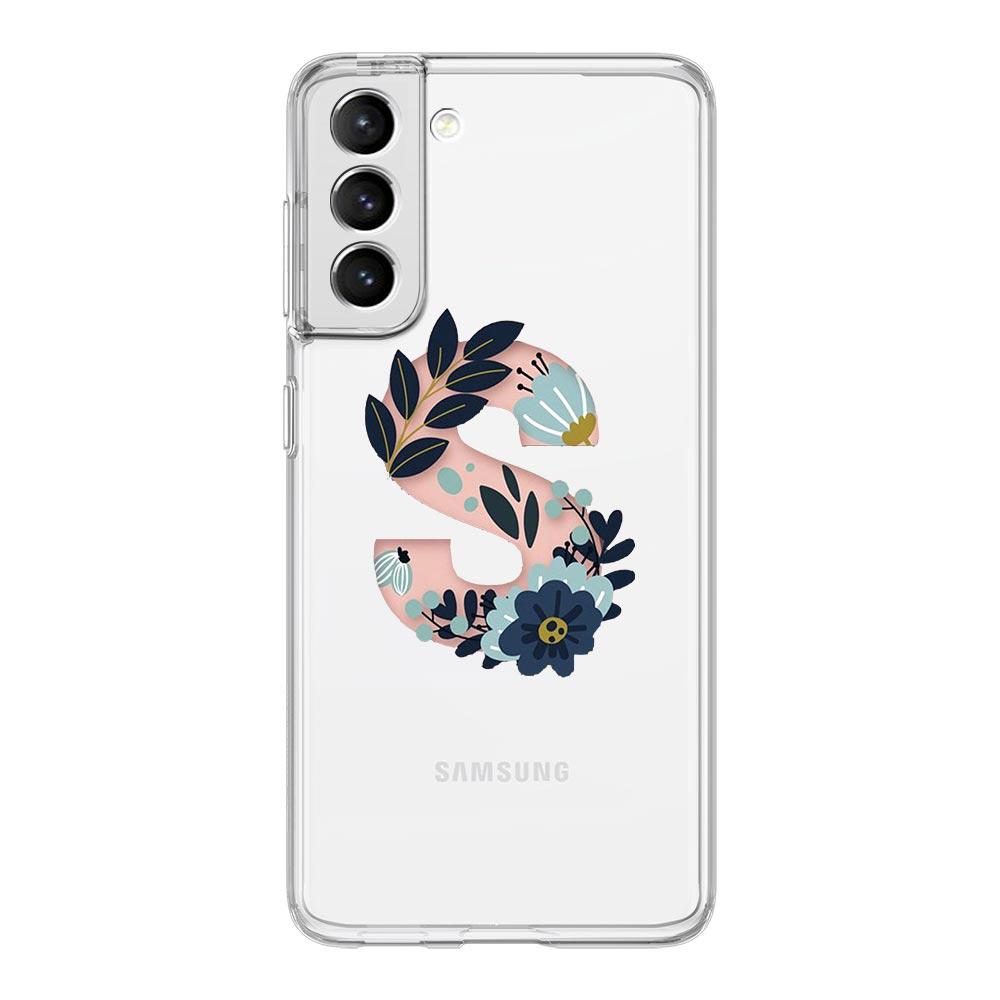 

Модный чехол для телефона с буквами и цветами для Samsung Galaxy S22 S21 S20 FE Ultra 5G S10 S10E S9 S8 Plus Note 10 20, мягкий прозрачный чехол Samsung S8