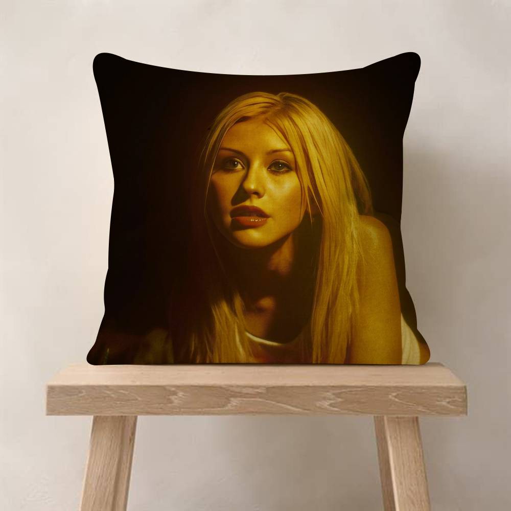 Christina Aguilera Singer Pillow Gift Home Office Decoration Pillow Bedroom Sofa Car Cushion CoverPillow Case