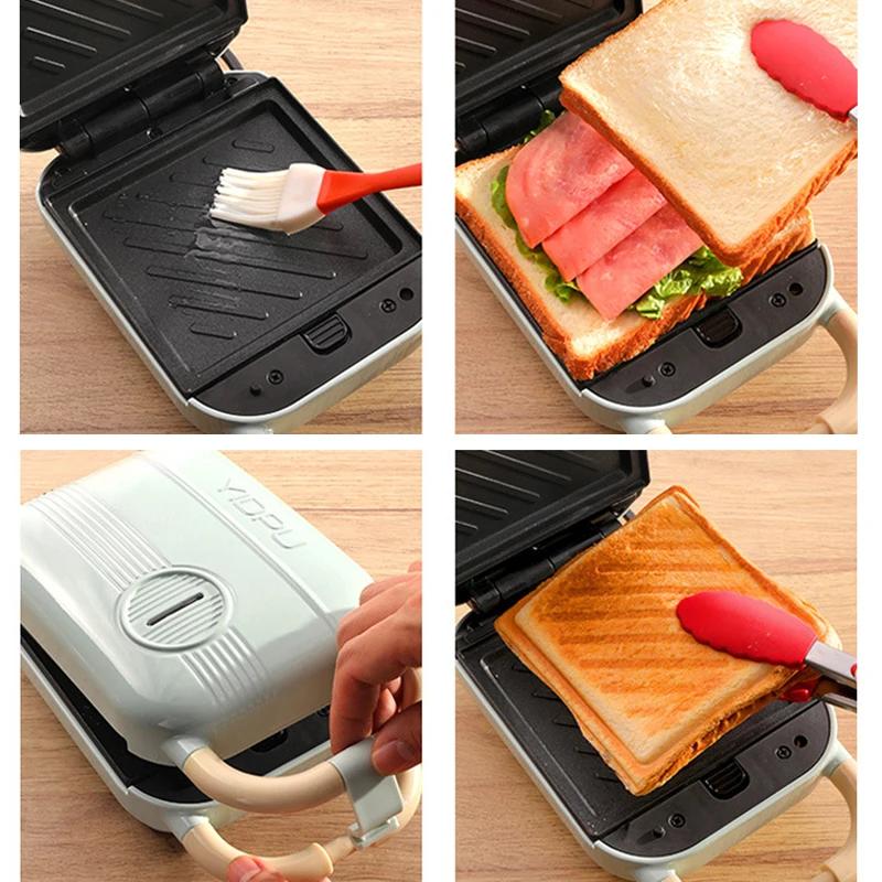 Tostapane Elettrico per Sandwich Macchina per Fare Sandwich per Colazione Waffle Taiyaki Takoyaki Ciambelle Teglia Forno Stampini