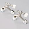 2Pcs Hinge Pin Door Stop Adjustable Hidden K-Type Thick Door Stop with Rubber Buffer Damper Door