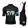 Men's and Women's Summer Road Cycling Short Sleeved Set Breathable Quick Drying Jersey Bib
