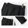 Pantalones informales para hombre, cintura elástica, botones, bragueta, pantalones largos, bolsillos, cierre de Color sólido, puños de cinta, pantalones de estilo deportivo de tenis