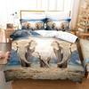Conjunto de cama de elefante 3D Animal gigante Capa de edredom Fronha 2/3 peças Tecido de microfibra AU180 * 210 Tamanho completo Secagem rápida Soft Home Textile