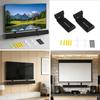 Metal Soundbar Wall Mount Holder With Adjustable Width Up To 18.5cm For Living Room Or Office
