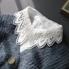 Perfect Match Lace Novelty Fake Collar For Women Shirt Front Ties Detachable Collar Stand Dress Sweater Girls False Collar