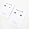 RACOHA Austria Luxurious Cubic Earring Simple Cubic Needle-shaped Earrings (925 Silver)