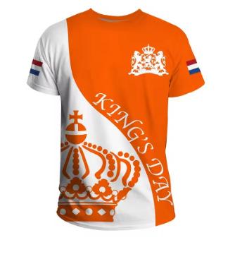 2025 Dutch Flag T-shirt 3D Printed Dutch Orange T-shirt Oversized Short-sleeved Outdoor Sports Top T-shirt