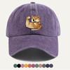 pc Shiba Inu Muscle Arm Fun Print Baseball Cap Individual Trendy Duckbill Hat Adjustable Size Fashion Street Style Headwear