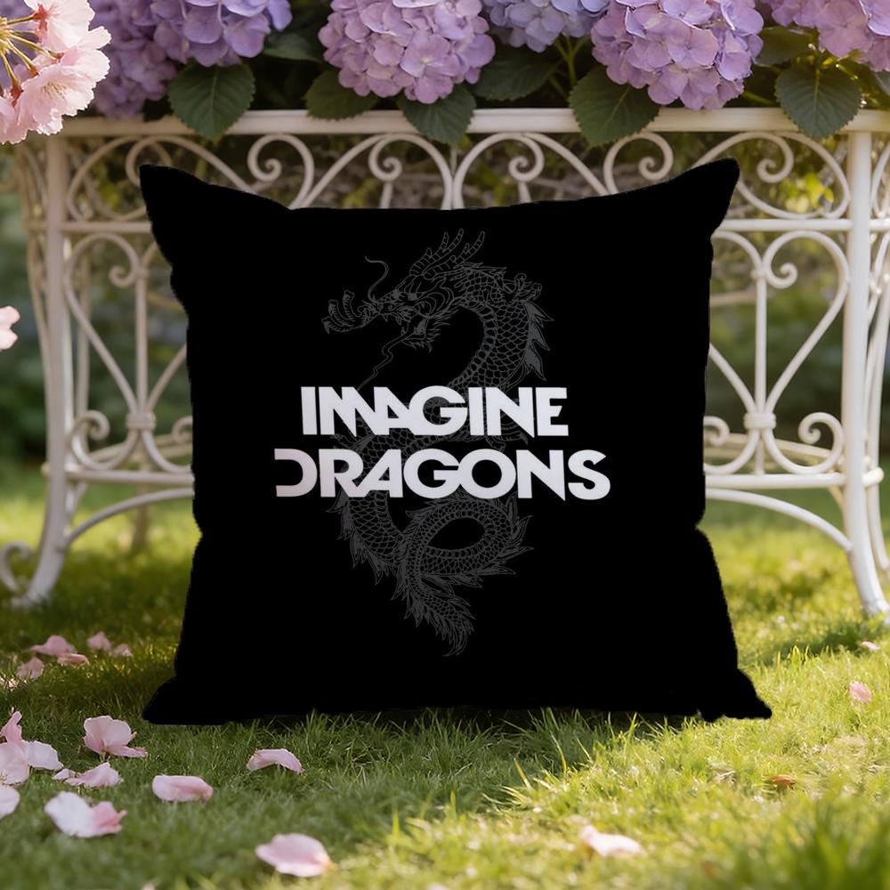 I-Imagine D-Dragons Cushion Cover Home & Car Dual-Scene Pillow Cover: Reversible for Premium Comfort