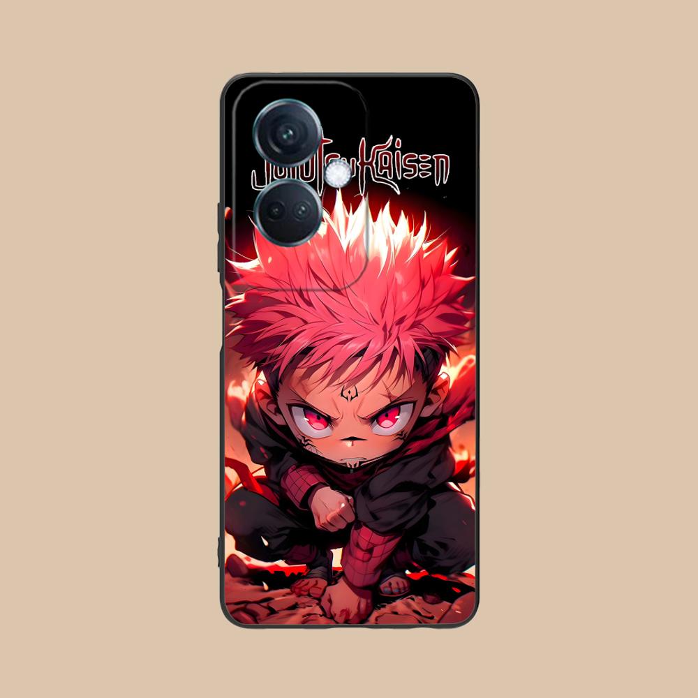 Jujutsu Kaisen Sukuna Mobile Phone Case for OPPO Reno 14 13 12 11 10 9 8 7 6 5 F T Pro 5G Colorful Printing Cover Cover Pretty