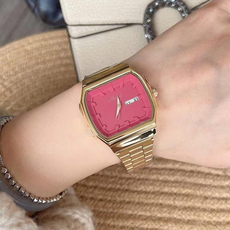 Women'S Watch Week Calendar Waterproof Large Market Personalized Watch Ladies