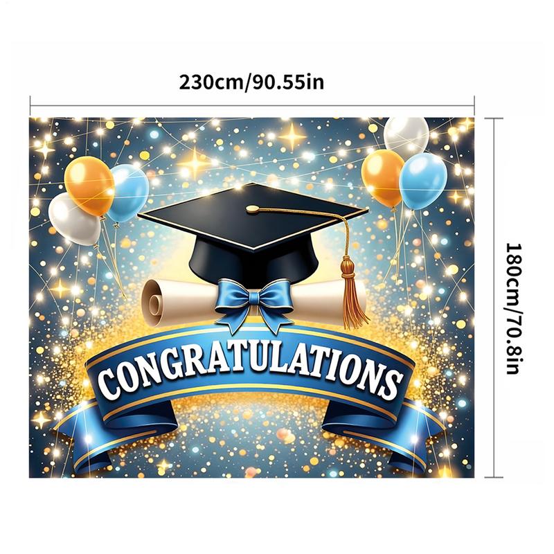 Congratulations Graduation Decor Graduate Party Decoration Prop Ceremony Background Congratulations Photo Booth Backdrop Party