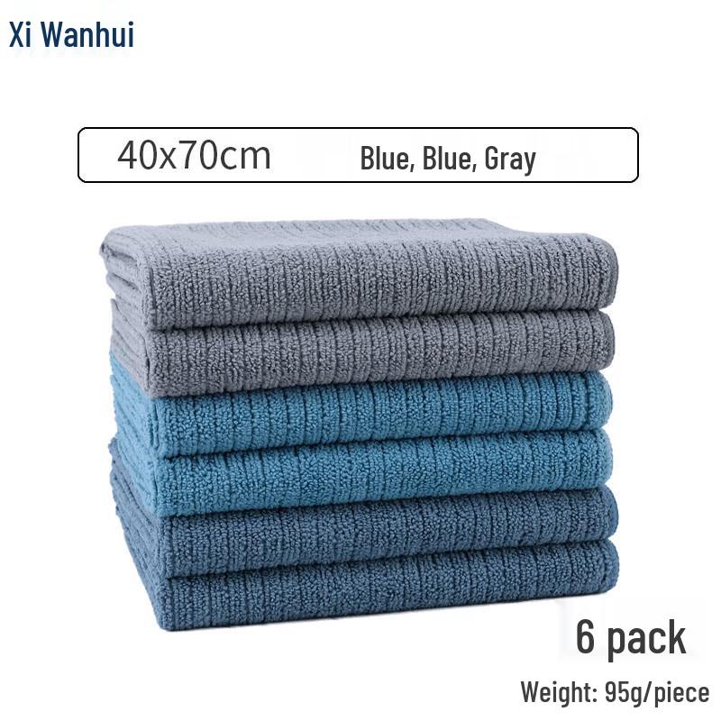 Xiwanhui Absorbent Multi-Surface Cleaning Towels, 6-Pack