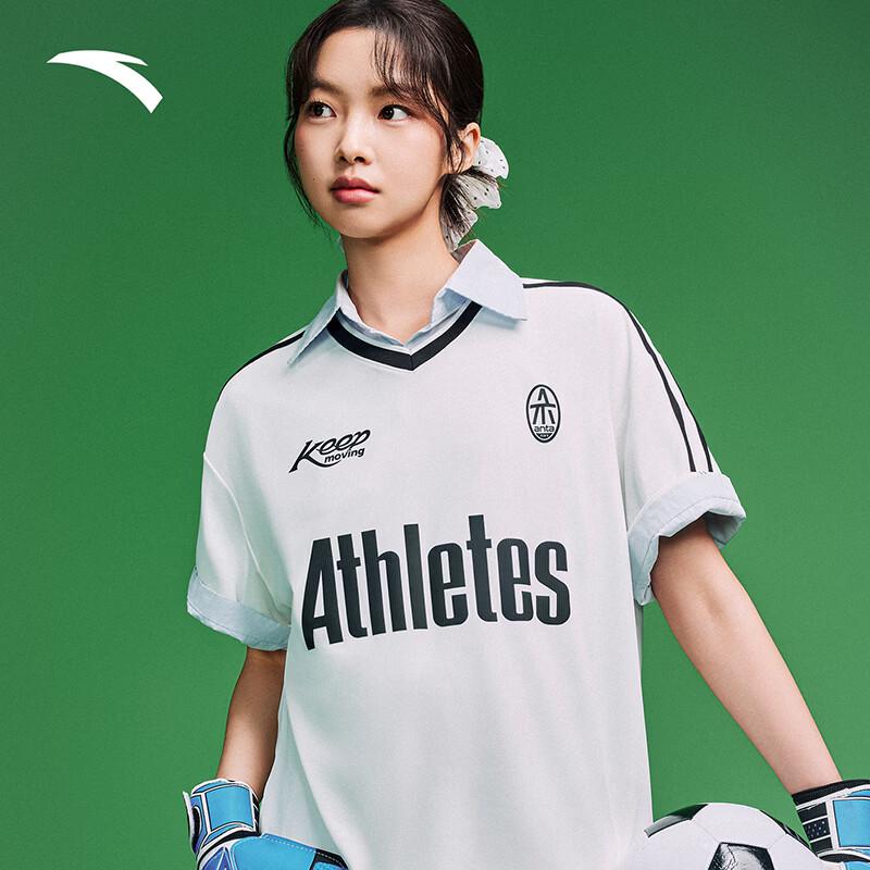 Anta Women s V-Neck Loose Fit Sports T-Shirt S