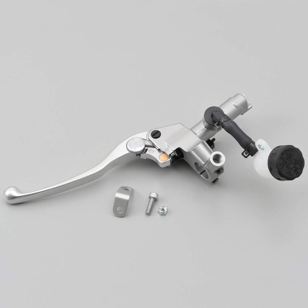 Daytona NISSIN Motorcycle Clutch Master Silver Clear 61748 Cylinder, Horizontal, 14mm, Body/Buffed Lever,