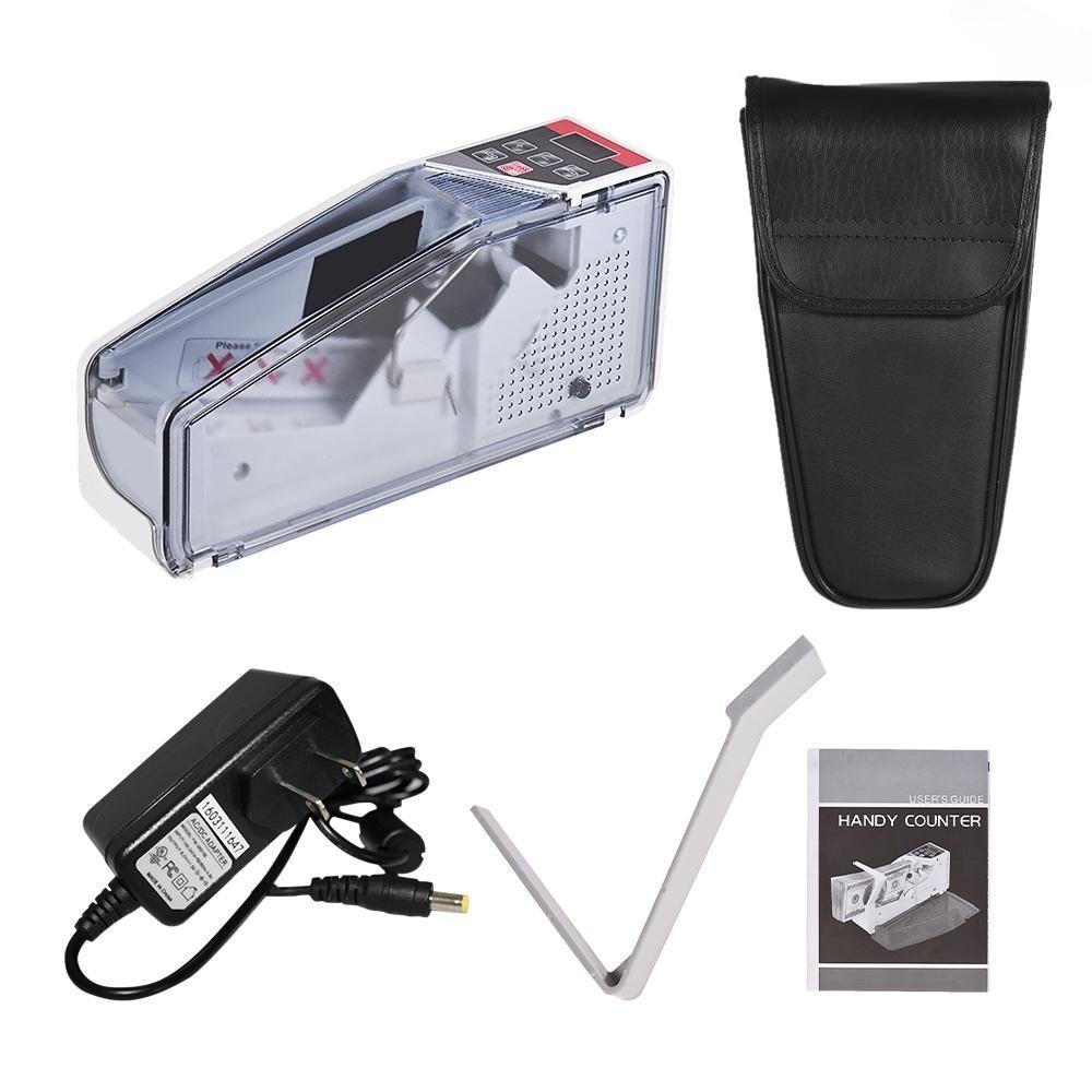 Přenosná Mini Ruční Počítačka Peněz Celosvětová Počítací Stroj na Bankovky Hotovost Bankovky Poznámky Měnu LED Displej Finanční Vybavení