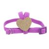Pet Bird Harness Leash Elastic Adjustable Lightweight Parrot Flying Leash Straps with Cute Heart Purple