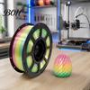 Candy Color PETG Filament Rainbow Gradient for 3D Printer, 1.75mm 1Kg Spool Roll Filament, Multicolor Most Printers