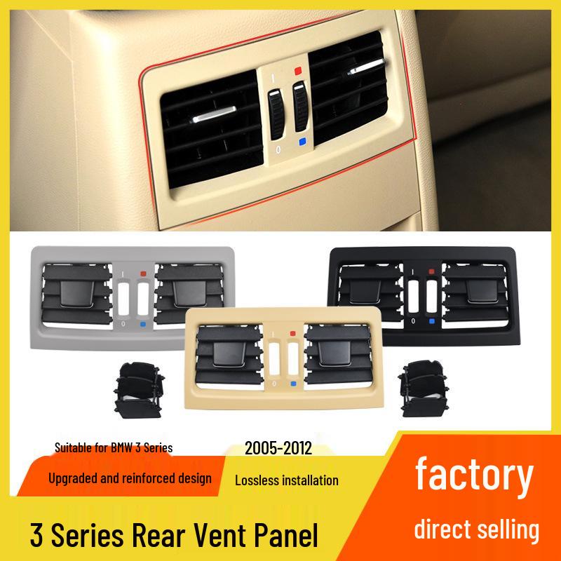BMW 3 Series E90 Rear Vent Panel - Center Console Saddle Air Conditioning Cover.