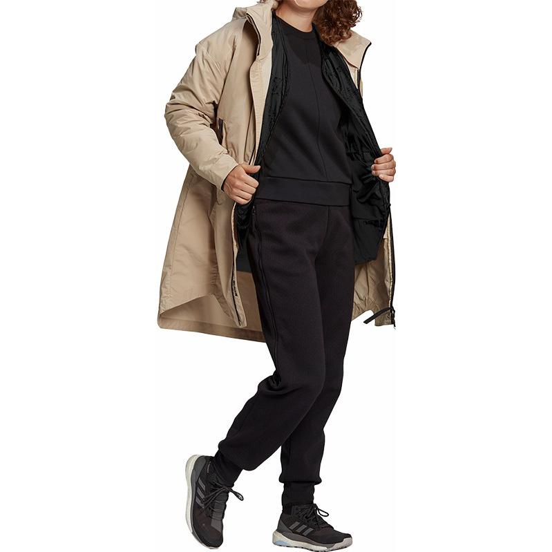 adidas Veste de sport coupe-vent couleur unie Myshelter Veste pour femme Kaki GR0597