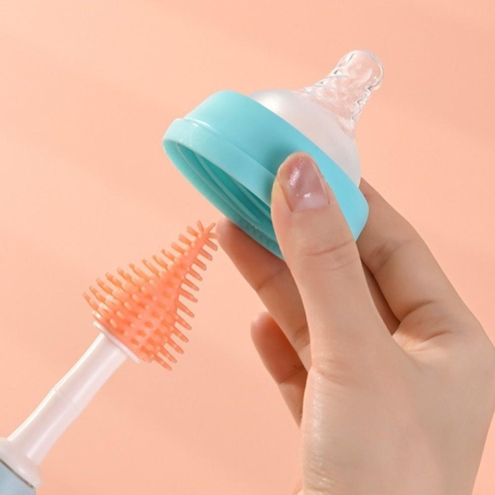 360 Degree Rotation Baby Bottle Cleaner Set Long Handle Water Bottle Cleaner  Kitchen Cleaning Tool